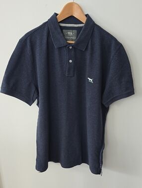 Rodd & Gunn Navy Short-Sleeve Polo with Subtle Logo
